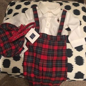 baby boy plaid christmas outfit